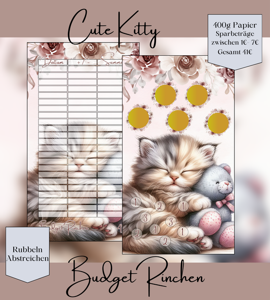 Cute Kitty Rubbel-und Abstreich Challenge