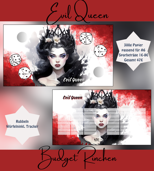 Villian Evil Queen Rubbel und Würfelchallenge