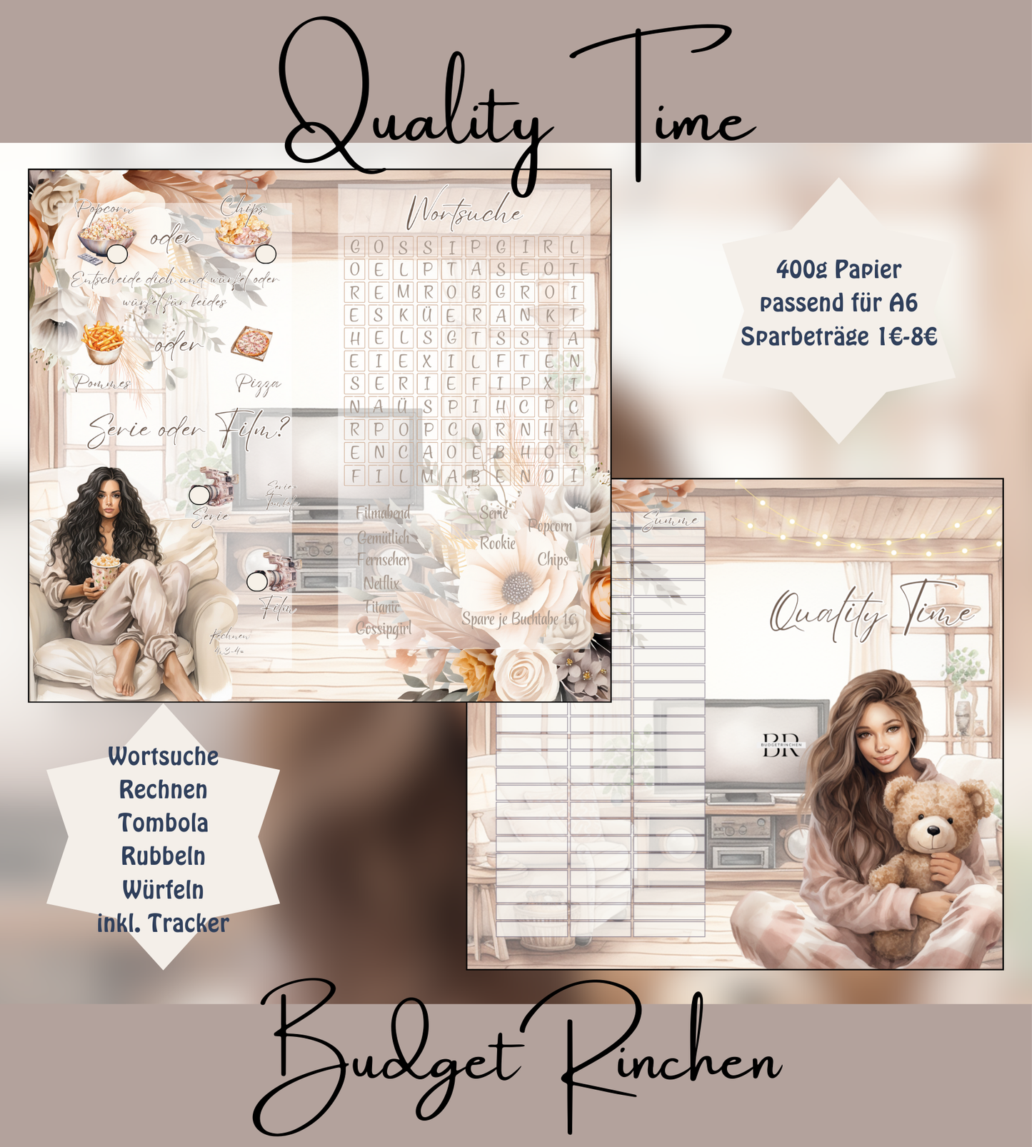Quality Time 2er Klappkarte