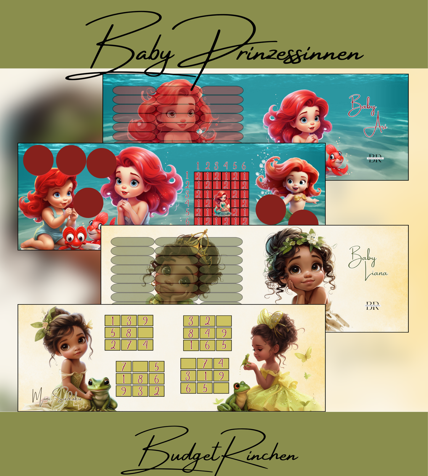 Baby Prinzessinnen Jahreschallenge /Set